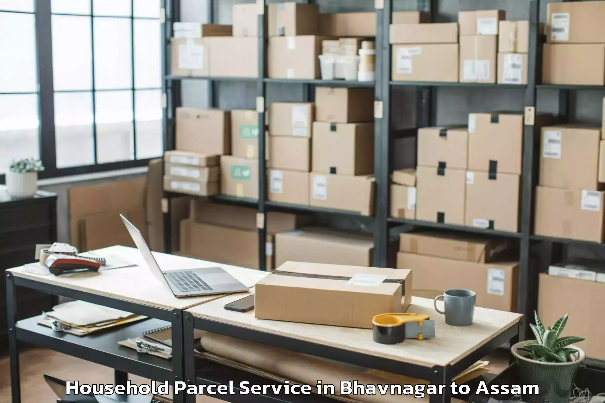 Affordable Bhavnagar to Dibrugarh University Household Parcel